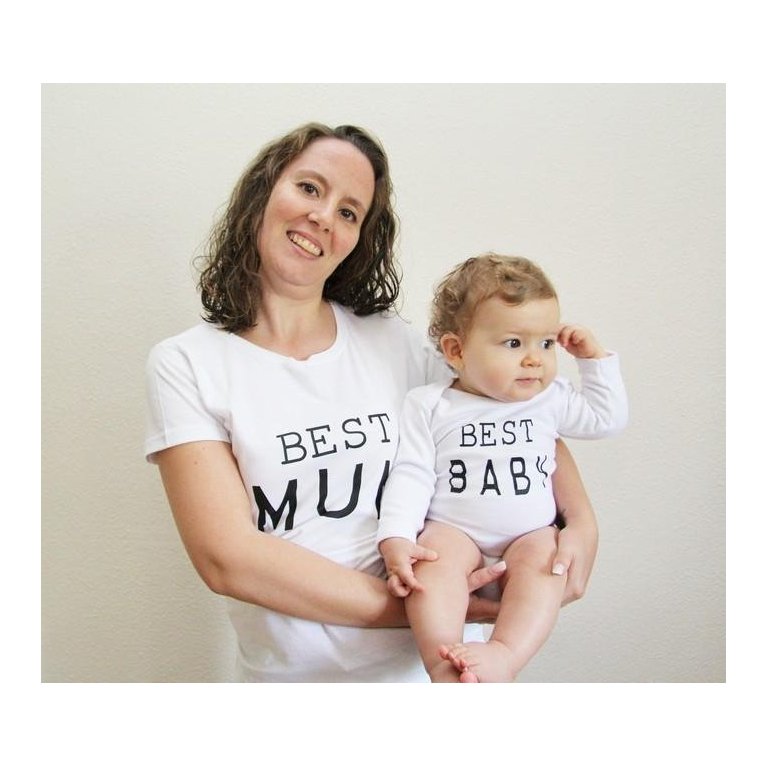 Camiseta para mamá BEST MUM - Maminébaba